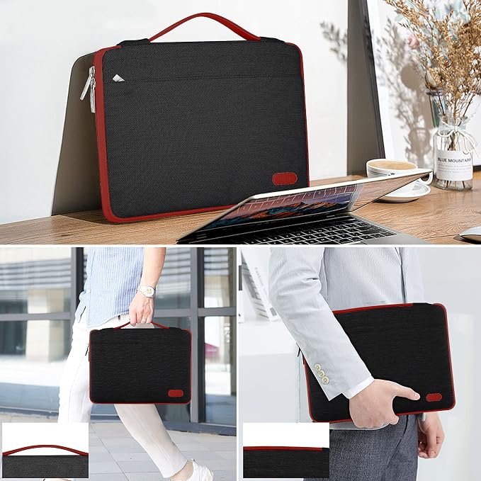 Hseok Laptop Sleeve 13-14 Inch Case Briefcase Compatible with MacBook Neo Pro 14 M5/M4/M3/M2/M1, All Models 13.3 Mac Air/Pro, XPS 13 14, Most Popular 13"-14" Notebooks,B03K02