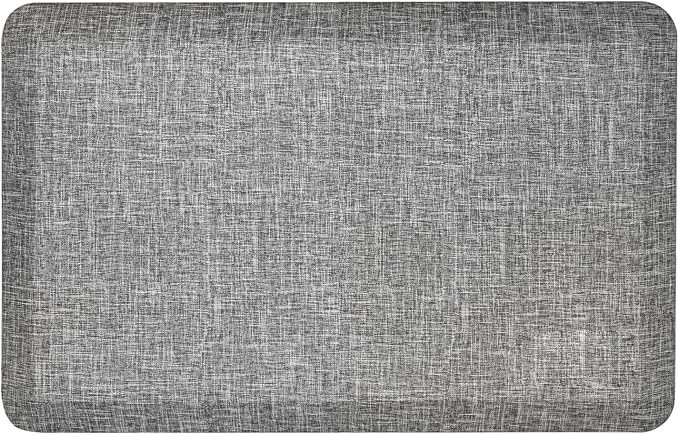 Anti Slip 3/4 inchs Anti Fatigue Kitchen Floor Mat, Ergonomic Comfort Standing Mat, Waterproof Kitchen Runner for Home, Kitchen, Office, Laundry, Garage (Light Gray, 20" x 32" -0.75")