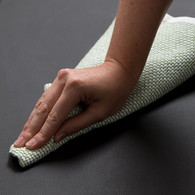 GelPro Anti-Fatigue Designer Comfort Kitchen Floor Mat, 20x48”, Leather Grain Jet Stain Resistant Surface with 3/4” Thick Ergo-Foam Core for Health and Wellness
