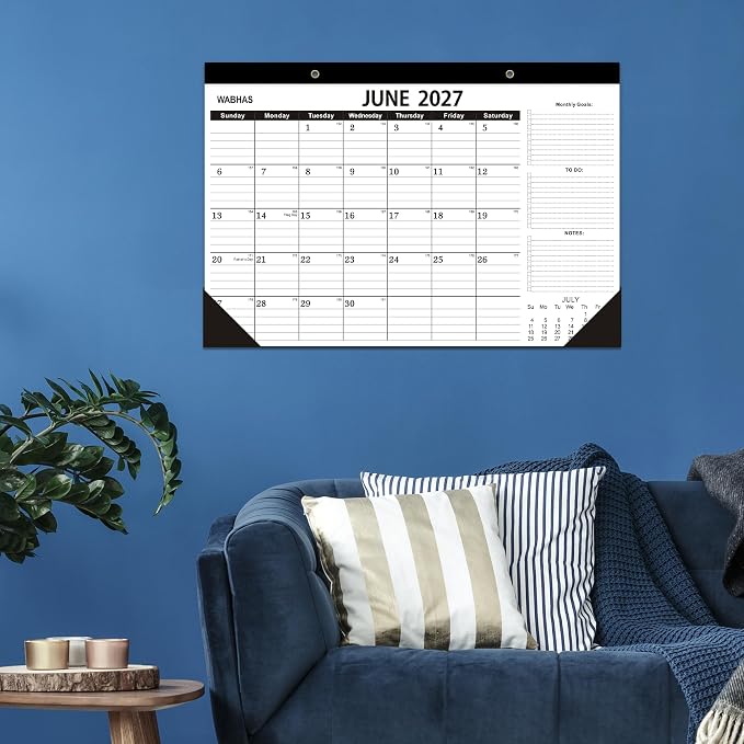 Desk Calendar 2026,January 2026 to June 2027,2026 Desk Calendar with to-do list,Calendar 2026-2027-18 Months,2026 Calendar 17" x 12" for Home or Office.