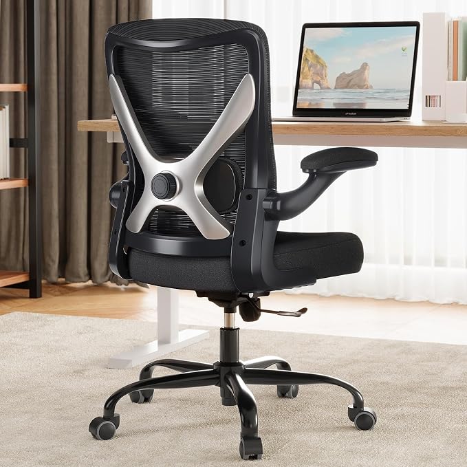 Ergalithic Ergonomic Office Chair - X-Shaped Computer Desk Chairs Comfy, Mesh High-Back Gaming Chair with Adjustable Lumbar Support, Executive Task Chair for Adults, Comfortable for Long Hours