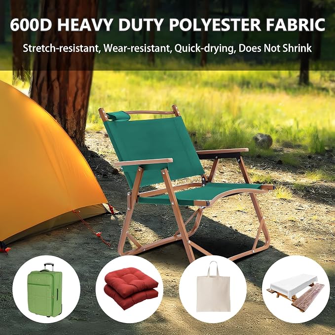 Waterproof Canvas Fabric by The Yard 58inch 600D Upholstery Material Polyester Fabric Outdoor Water Resistant Fabric for Sewing Chair Patio Cushion Purse Bag Interior, Pre Cut 3 Yards Teal