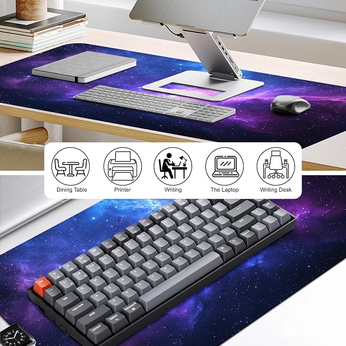 Leather Desk Mat, Desk Pad for Keyboard and Mouse Large Mouse Pads for Desk | Waterproof Desk Mat, Desk Matt for Desktop, Laptop Blotter, Keyboard Pad, Large Mouse Pad, Desk Essentials