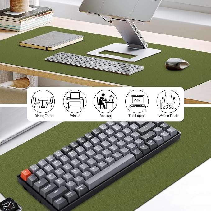Leather Desk Mat, Desk Pad for Keyboard and Mouse Large Mouse Pads for Desk | Waterproof Desk Mat, Desk Matt for Desktop, Laptop Blotter, Keyboard Pad, Large Mouse Pad, Desk Essentials