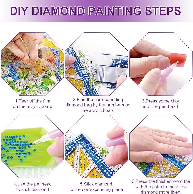 2026 Standing Desk Calendar DIY Diamond Art Painting Monthly Flip Desktop Calendar Mosaic Kits Acrylic Tabletop Calendars Diamond Art Craft Supplies Planner for Office Home Decor-Bird
