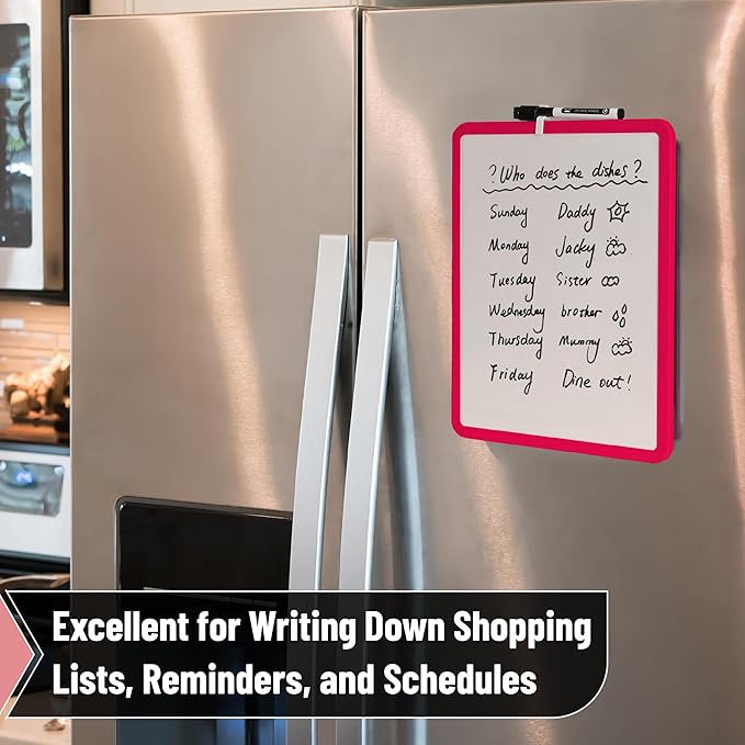 Mr. Pen- Dry Erase Board, 14” x 11” with a Black Dry Erase Marker, Small Mini White Board for Students, Back to School Supplies