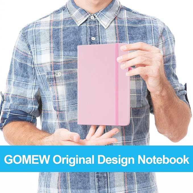 Dotted Journal Notebook A5, Dot Grid Bullet Journal for Women, 160 Pages with 100gsm Thick Paper for Journaling, Planning, Habit Tracking & Notes, Gift for Women, Pink
