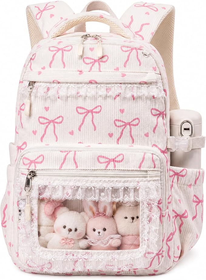 LEDAOU Backpack for Girls School Bag Kids Bookbag Teen Backpack Set Daypack with Lunch Bag and Pencil Case | Kids