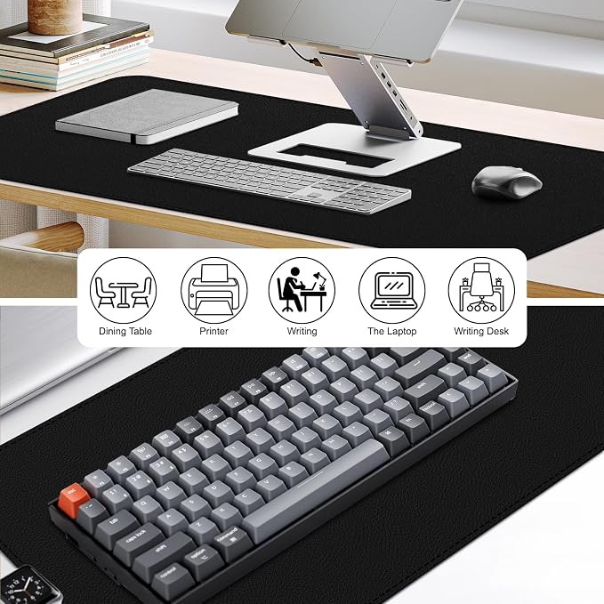 Leather Desk Mat, Desk Pad for Keyboard and Mouse Large Mouse Pads for Desk | Waterproof Desk Mat, Desk Matt for Desktop, Laptop Blotter, Keyboard Pad, Large Mouse Pad, Desk Essentials