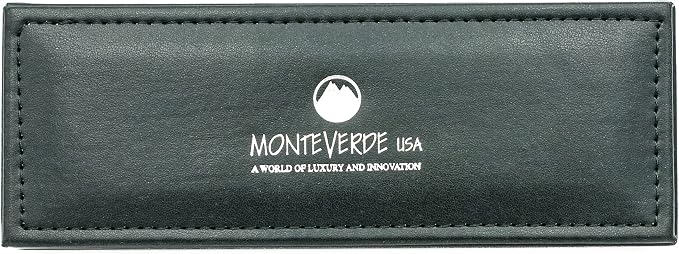 Monteverde USA Aldo Domani Italia Fountain Pen Exotic Blue - Medium Nib - Luxury Writing Pen - Italian Design - JoWo Stainless Steel Nib - Smooth Ink Flow - Refillable - Gift Box Included
