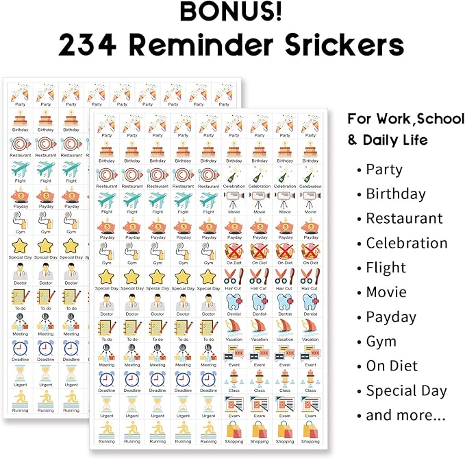Small Desk Calendar 2026-2027, Mokani Standing Desktop Calendar (Jul.2026-Dec.2027), 18 Months Academic Flip Calender with Stickers & US Holidays Marked (8"x6")
