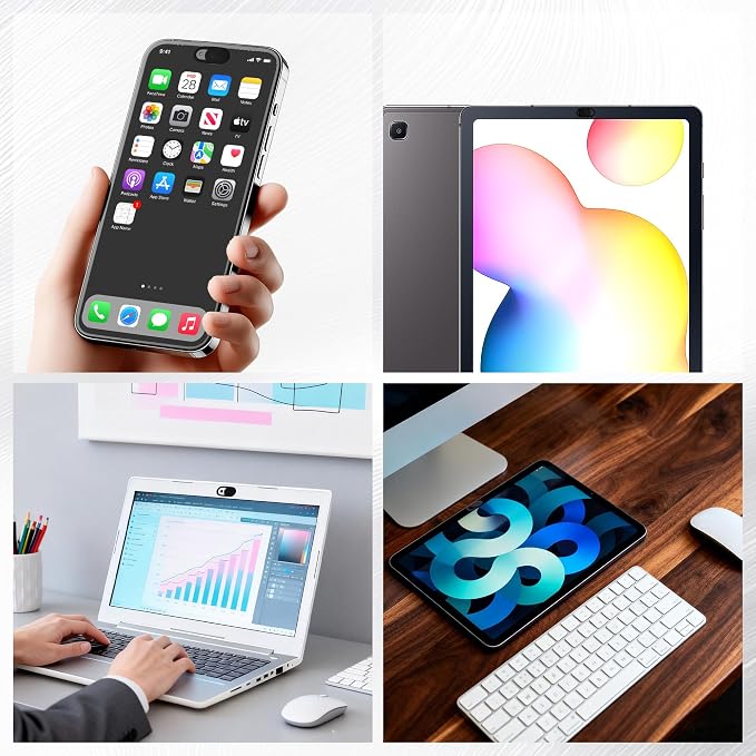 50PCS Webcam Cover Slide, Ultra-Thin Universal Cell Phone Camera Cover, 0.023 Inch Durable Laptop Camera Cover Slide for Smartphone, Computer, Laptop Protect Your Privacy and Security