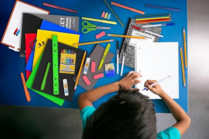 Trailmaker 480 Pack Bulk School Supply Kits | 45 Piece Classroom Supply Sets for Elementary & Middle School | Notebooks, Pencils, Crayons & Essentials | Ready-to-Distribute Kits for Teachers, Districts & Organizations