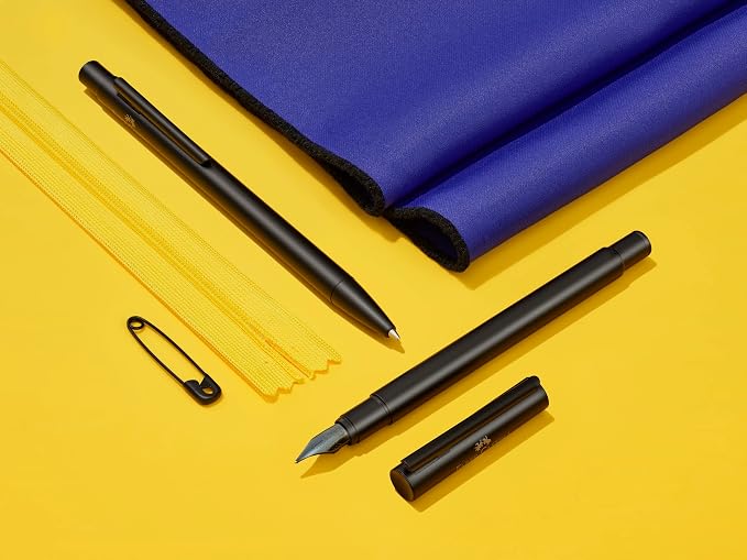 Faber-Castell NEO Slim Fountain Pen, Black Matte - Fine