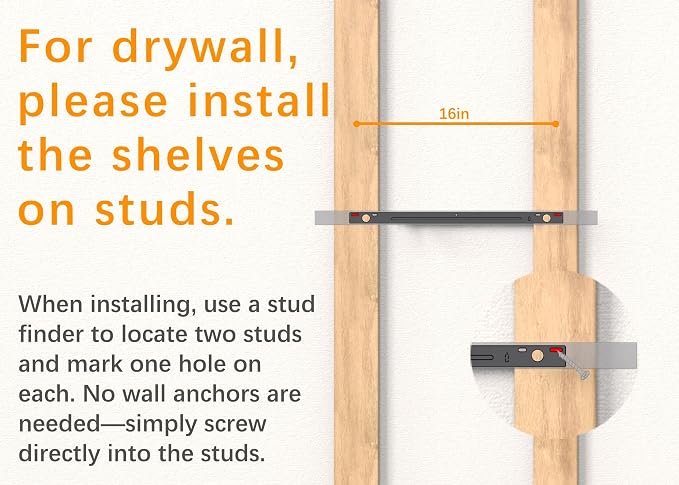 BAYKA Floating Shelves for Wall, Set of 3, 22.5 Inch Rustic Wood Wall Mounted Shelving for Bathroom, Bedroom, Living Room or Kitchen, Hanging Display Decor Book Shelf with 22 lbs, Rustic Brown