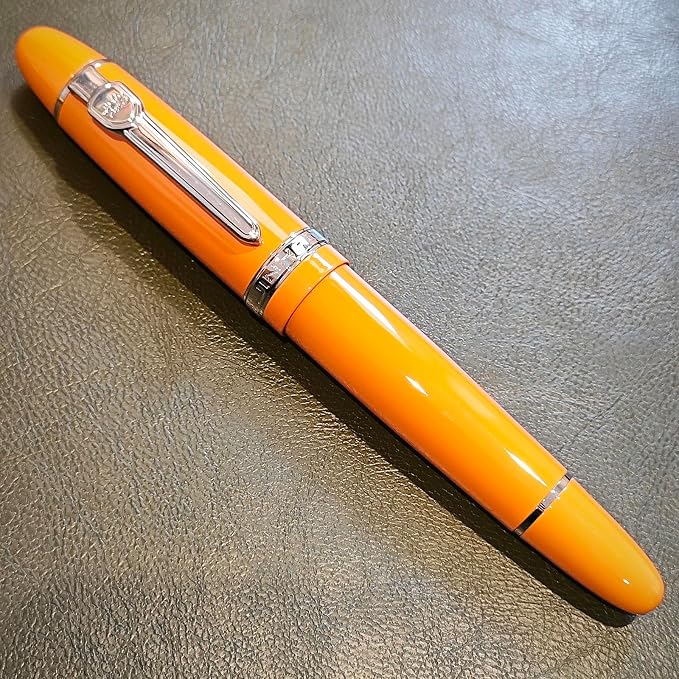 JH159 Rollerball and Ballpoint Pens (Orange+Silver Clip)