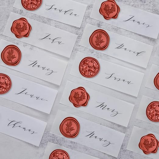 UNIQOOO Wax Seal Stickers - (3 Designs in 1 Pack) Wedding Invitation Envelope Seal Stickers, 60 Pcs Self-Adhesive Stickers, Perfect for Invitation, Christmas, Gift Wrapping
