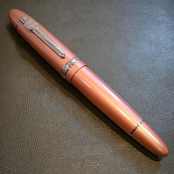 JH159 Rollerball and Ballpoint Pens (Rose Gold+Silver Clip)