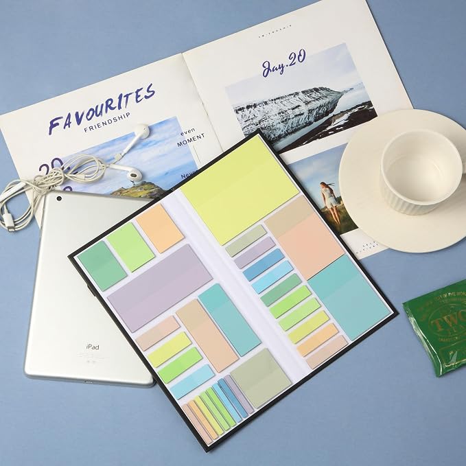 Mr. Pen- Transparent Sticky Notes Set, 1650 Sheets | Transparent Sticky Notes Tabs for Bible Study, Office, School, Planning, Journaling & Organization