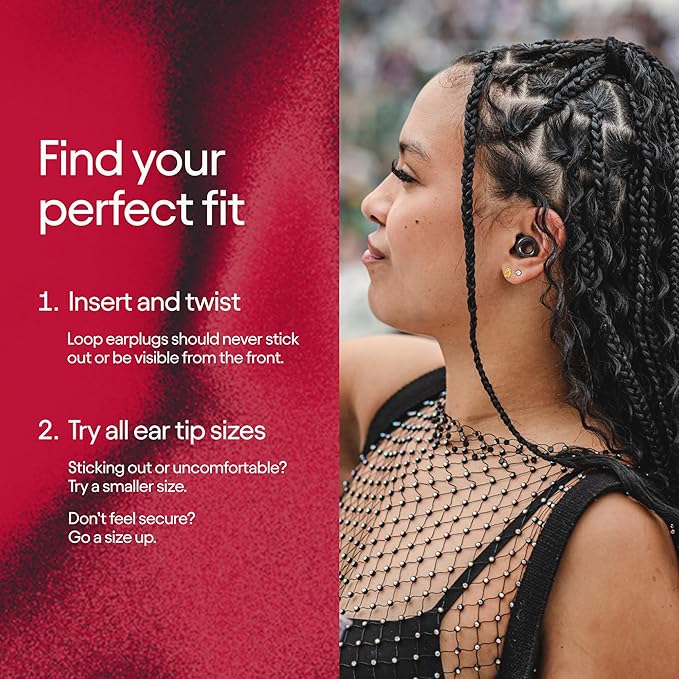 Loop Experience 2 Ear Plugs – Stylish Certified Hearing Protection for Concerts & Festivals, Live Events, Musicians, Sports, DJs and Nightlife – 17dB Noise Reduction Earplugs (High-Fidelity)