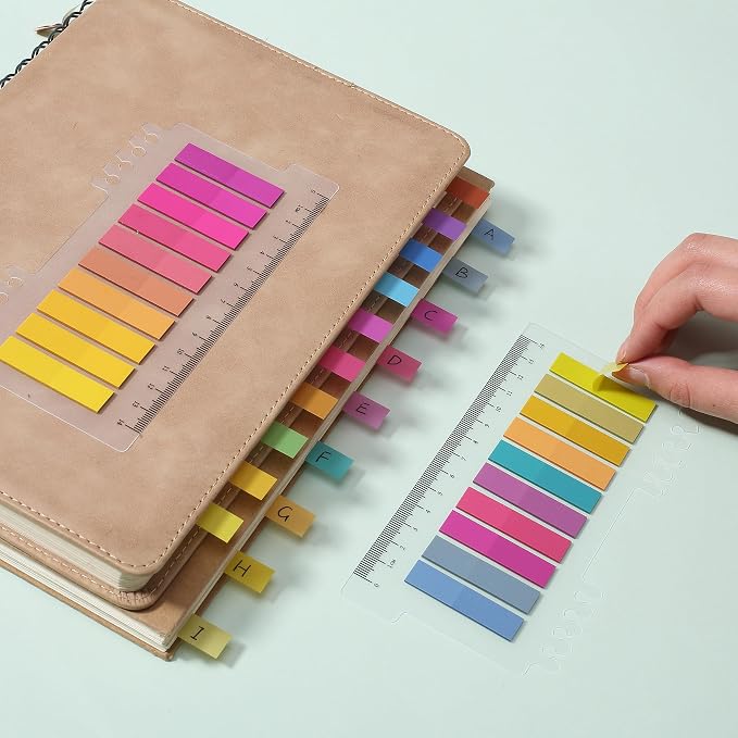 Mr. Pen- Colorful Sticky Tabs, 1600 pcs, Translucent Page Markers | Water-Resistant Book Tabs for Annotating, Bible Study, Planning, Indexing & Document Organization