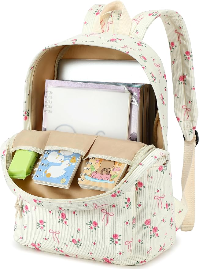 LEDAOU Backpack for Girls School Bag Kids Bookbag Teen Backpack Set Daypack with Lunch Bag and Pencil Case | Kids