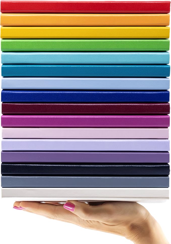 PAPERAGE Graph Paper Journal Notebook, (Cognac), 160 Pages, Medium 5.6 in x 8 in - 100 GSM Thick Paper – Hardcover Grid Notebook for Work or School