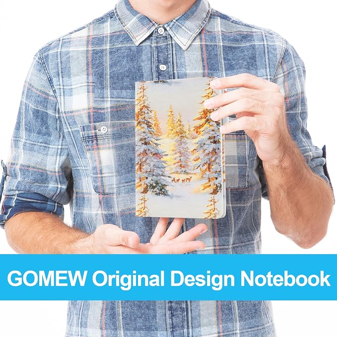 Dotted Journal Notebook A5, Dot Grid Bullet Journal for Women, 160 Pages with 100gsm Thick Paper for Journaling, Planning, Habit Tracking & Notes, Gift for Women, Deer