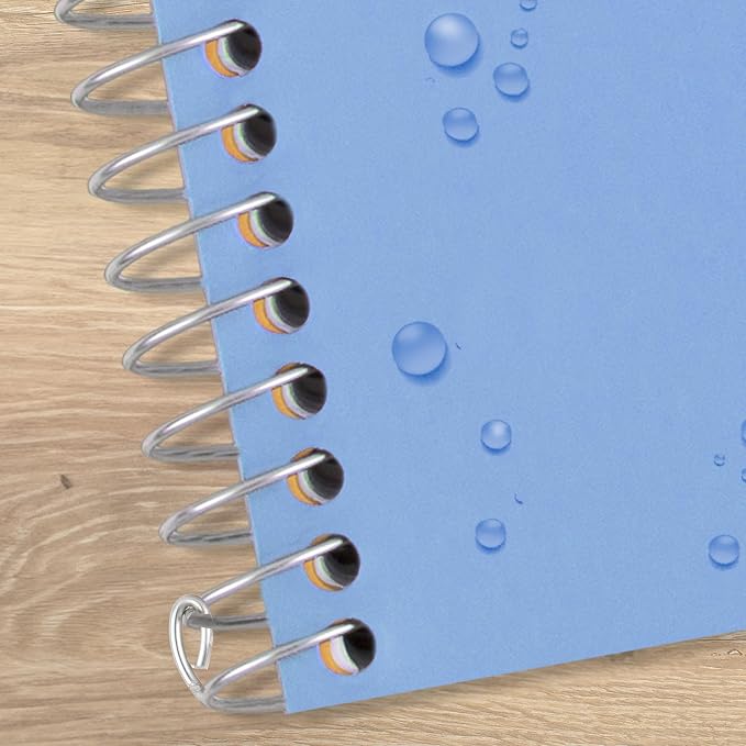 Five Star Spiral Notebook, 2 Subject, College Ruled Paper, 6" x 9.5", 80 Sheets, Blue (Color May Vary) (840029CG1)