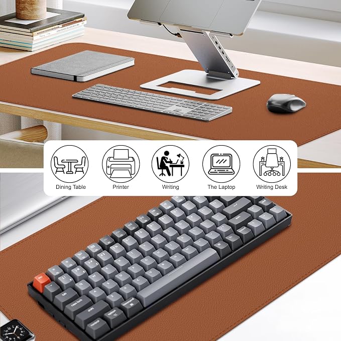 Leather Desk Mat, Desk Pad for Keyboard and Mouse Large Mouse Pads for Desk | Waterproof Desk Mat, Desk Matt for Desktop, Laptop Blotter, Keyboard Pad, Large Mouse Pad, Desk Essentials