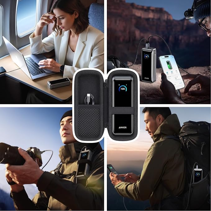 for Anker Prime Power Bank 26250mAh 300W Portable Charger Hard Travel Case,Portable Case Compatible with 26,250mAh 3-Port Portable Charger with 300W Max Output(Only Case)