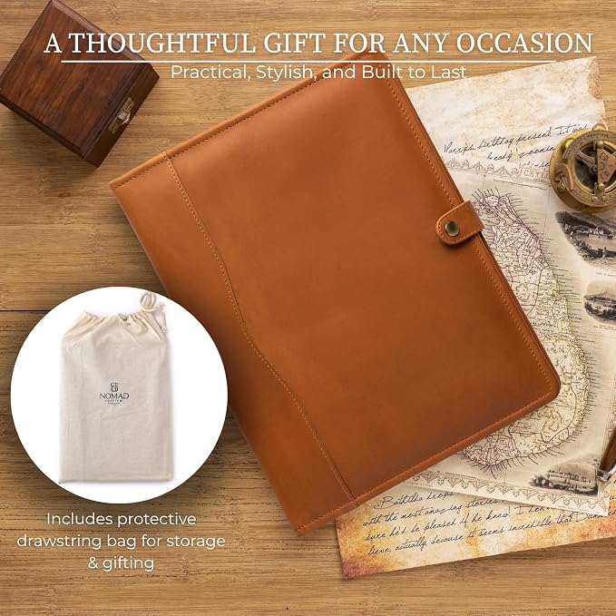Leather Portfolio, Leather Binder with Pen, Leather Portfolio for Men and Women, Leather Padfolio, Leather Folder, Portfolio Binder, Business Portfolio Men and Women