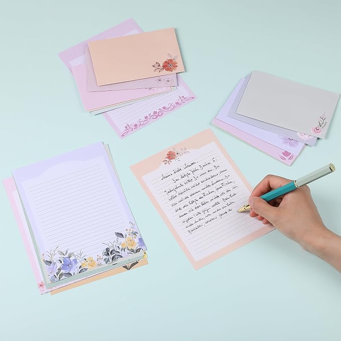 Mr. Pen- Stationery Writing Paper Set with Envelopes, 5.2" x 7.3" | 60 Letter Sheets & 30 Envelopes, Smooth Printable Letter Paper for Handwritten Notes, Personal Letters, Invitations