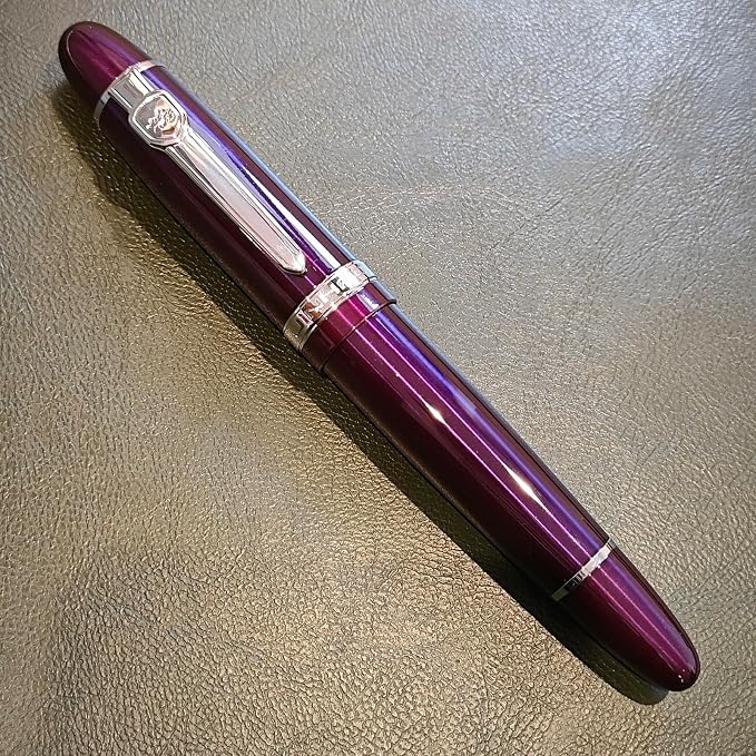 JH159 Rollerball and Ballpoint Pens (Purple+Silver Clip)