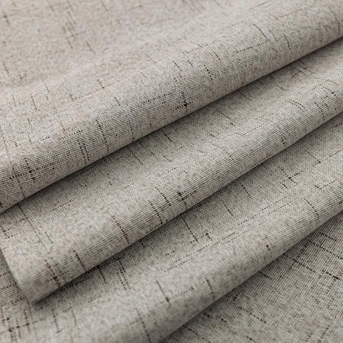 KOUFALL 92 Inch Blackout Curtains,Boho Taupe Pleated Curtains for Bedroom Living Room 93 in Long 2 Panels Set