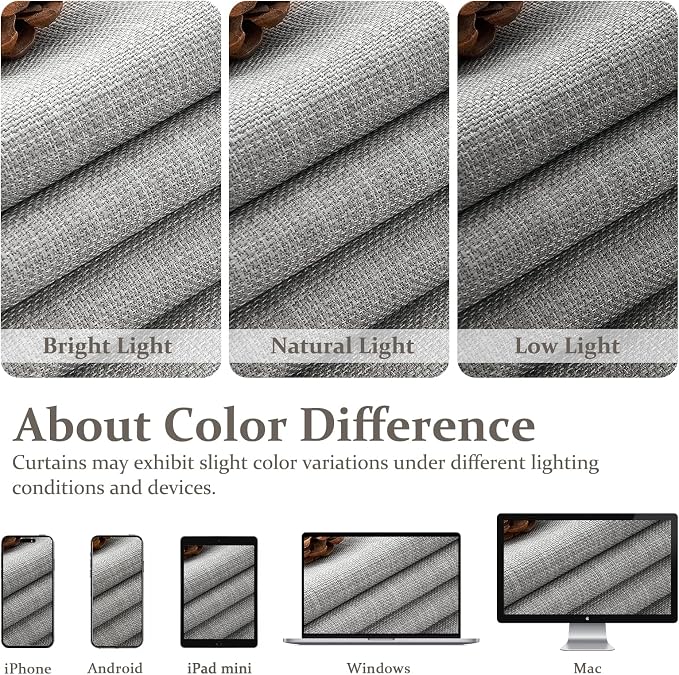 Custom Light Grey Blackout Dining Room Curtains 78 Inches Long 2 Panels Set, Memory Trained Pinch Pleated Double Layer Linen Thermal Noise Reducing Drapes Farmhouse Energy Efficient Windows Curtain
