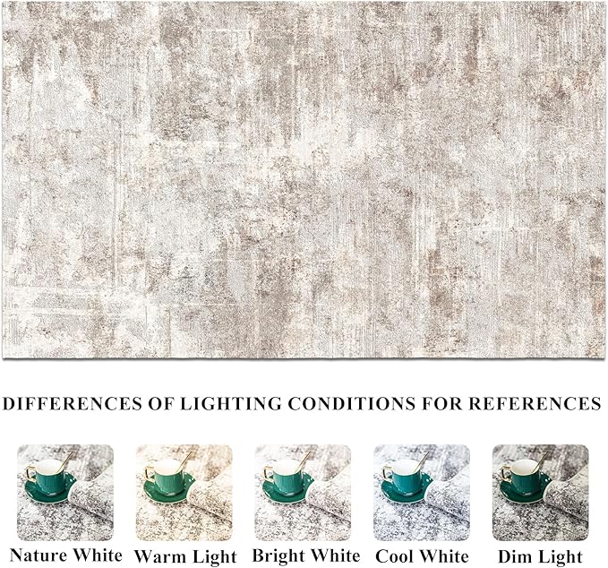 Carpet Runners for Hallway 12ft: 3x12 Runner Rug Washable Non Slip Long Carpet Runner for Kitchen Bedroom - Modern Neutral Low Pile Wide Decoration Floor Mat for Newlyweds Pet Family(3x12 Beige-Brick)