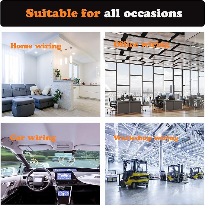 50pcs Cable Clips, Adhesive Cable Organizer Cord Holder, Durable Strong Cable Wire Management for Car, Office and Home (Transparent)