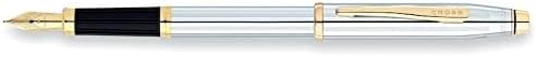 Cross Century II Medalist Fountain Pen - Silver/Gold, Fine Nib 3309-FF