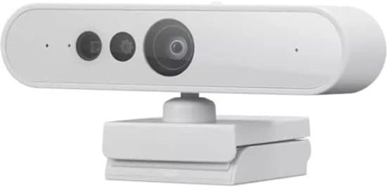 Lenovo HD 1080p Webcam (510 FHD) - Monitor Camera with 4X Digital Zoom, 95° Wide Angle, 360° Rotation Pan & Tilt - Desktop Cam with Dual Microphones & Windows Hello for Livestreaming & Conferences
