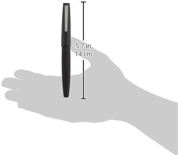 Lamy 2000 black - elegant rollerball pen in robust fibreglass barrel - perfectly balanced & in line width M M 63 rollerball refill in black