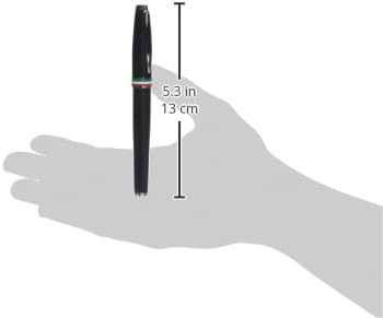 Monteverde USA Aldo Domani Italia Fountain Pen Matte Black - Stub Nib - Luxury Writing Pen - Italian Design - JoWo Stainless Steel Nib - Smooth Ink Flow - Refillable - Gift Box Included