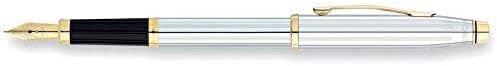 Cross Century II Medalist Fountain Pen - Silver/Gold, Fine Nib 3309-FF