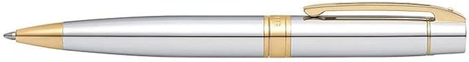 Sheaffer 300 Chrome Ballpoint Pen with Gold Tone Trim