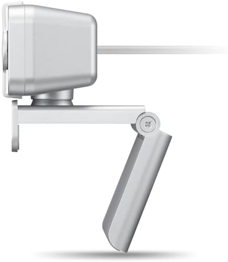 Lenovo 310 FHD Webcam, 1080p, FHD Resolution @30 FPS, Plug-and Play USB Connectivity, 1.8M Cable, 2 Integrated Microphones, External Privacy Shutter, White