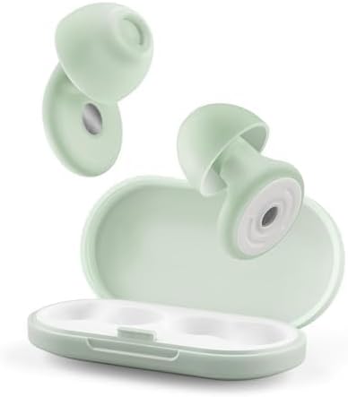 Ear Plugs for Sleeping, Noise Cancelling Earbuds for Concerts | 4 Sizes of Reusable Soft Silicone Earplugs, 30dB Comfortable Fit Earplugs