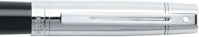 Sheaffer 300 Glossy Black Rollerball Pen with Bright Chrome Cap and Chrome-Plated Trim