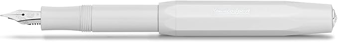 Kaweco SKYLINE SPORT Fountain Pen White I Premium Fountain Pen for Ink Cartridges I Exclusive Fountain Pen 13 cm I Nib: EF (Extra Fine)