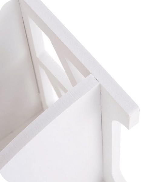 HornTide 2-Tier Corner Shelf, Brief Fashion Organizer Storage Rack, for Cosmetic Doll Potted-Plant Vitamins Supplements Caddy, DIY Desk/Table Decoration, Wood-Plastic Composites, White