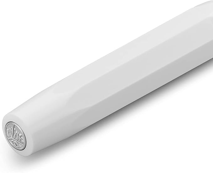 Kaweco SKYLINE SPORT Fountain Pen White I Premium Fountain Pen for Ink Cartridges I Exclusive Fountain Pen 13 cm I Nib: EF (Extra Fine)